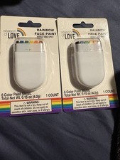 2 Pride Rainbow Face Paint Sticks 6 Colors Body Tattoo Gay Pride Day Love