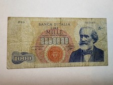 Italy 1000 Lire 1962 Circulated Condition Foreign Banknote World Paper Currency
