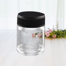  Set of 3 Mini Glass Jars with Lids Airbrush Container Mixing Bottles