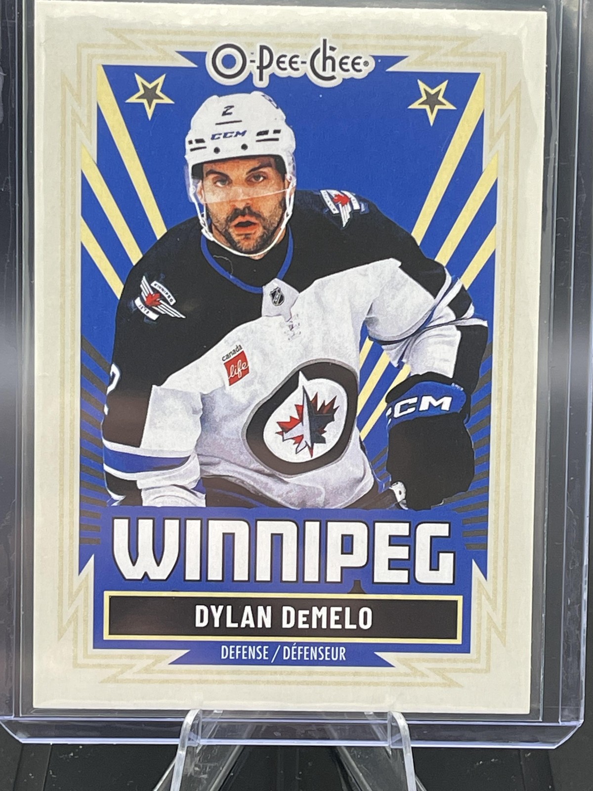 2025-26 O-Pee-Chee #410 Dylan DeMelo Retro Black Border #/100