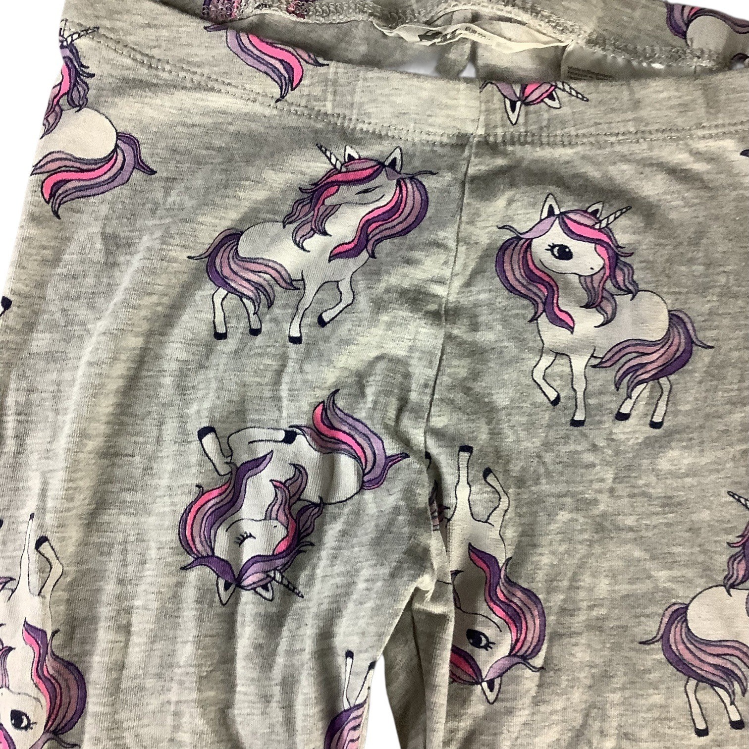 H&M Girls Unicorn Print Leggings Size US 6-8Y Grey Comfy Stretchy Casual Wear thumbnail 10