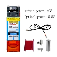 40W/80W Laser Module w/ Air Assist 450nm Blue TTL for CNC Laser Cutting Machine