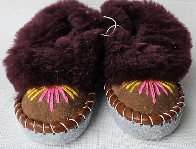 LAMMFELL Warme HAUSSCHUHE NEU, Schaffell/leder Handarbeit