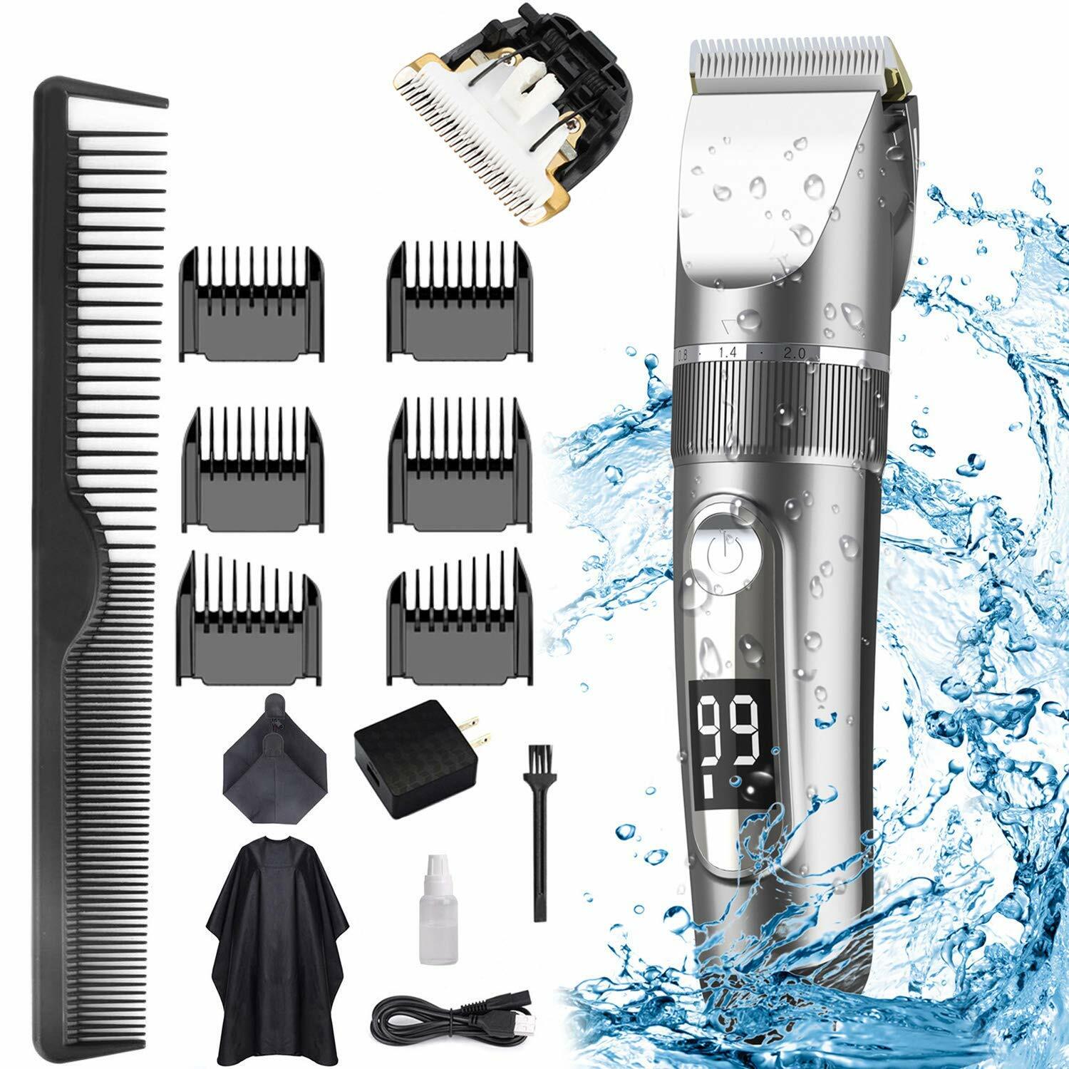 POLENTAT Professional Rechargeable Hair Clippers Trimmer LAM938 Titanium blade eBay