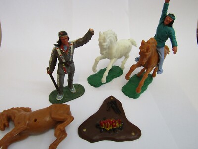 Elastolin wild west indians, made in Germany, 70s