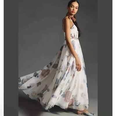 NEW Geisha Designs Anthropologie Formal Floral Vneck Tulle Dress, NWT, Size  XXS | eBay