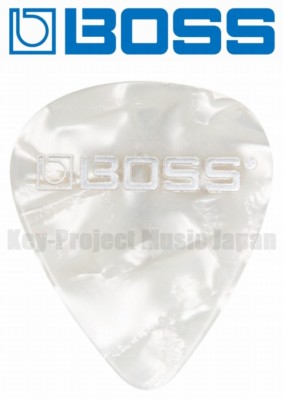 Boss BPK-72-WM Weiß Medium Gitarren-Plektrum Zelluloid x 6 oder 12 Plektren Neu