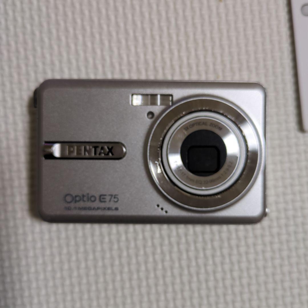 PENTAX Optio E75,Silver,3x,2.7in,10MP Excellent from JAPAN