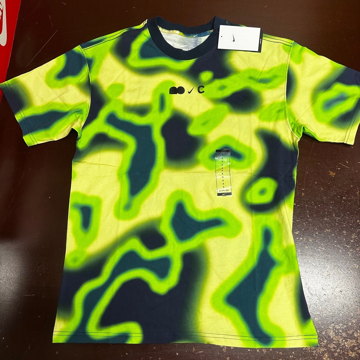 Nike Mens Green Black Naomi Osaka Collection Printed Tennis T