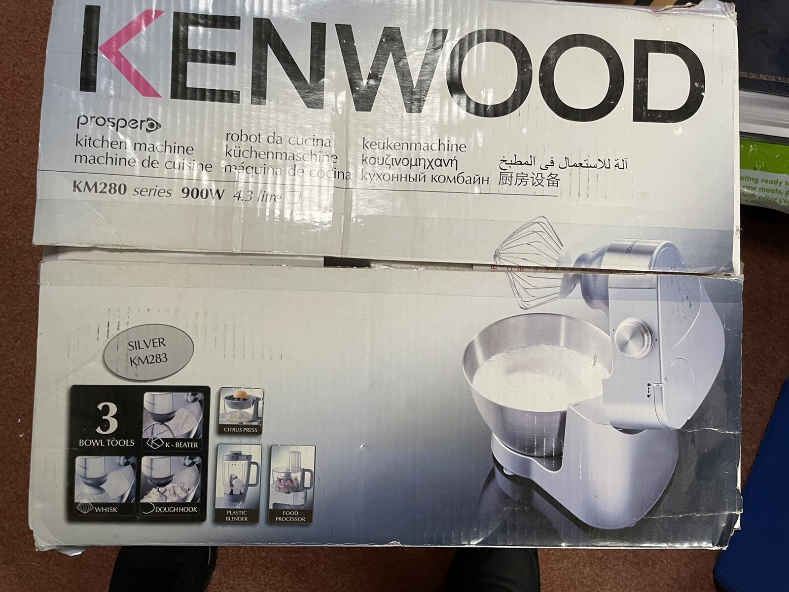 KENWOOD KM280PROSPERO STAND MIXER 4.3L COMPACT SILVER eBay
