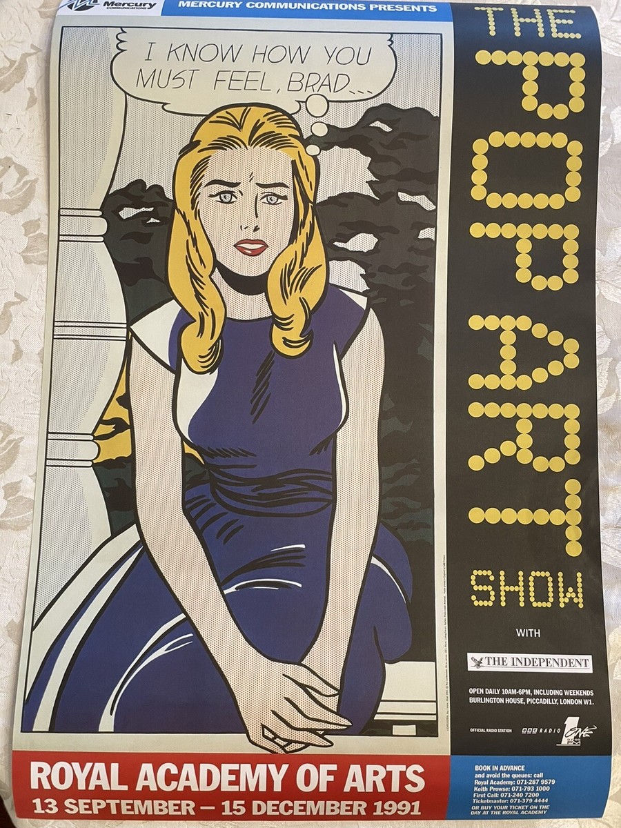 Roy Lichtenstein RA 250th Year Anniversary Poster. The Pop Art