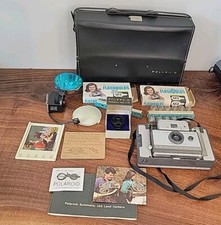 Vintage 1960's Polaroid Automatic 103 Land Camera Flash Bulbs Case - Gray K1