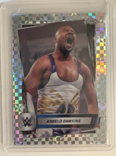 2025 WWE Topps Chrome #63 ANGELO DAWKINS X-fractor Refractor mega box exclusive