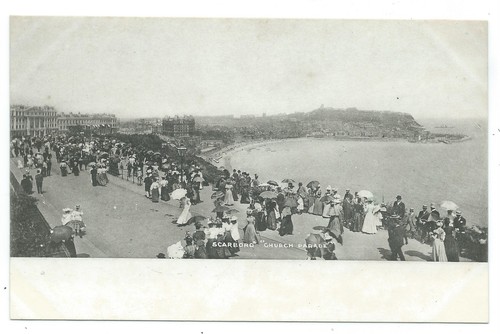 YORKSHIRE - SCARBOROUGH, KIRCHENPARADE ungeteilte Rückseite Postkarte