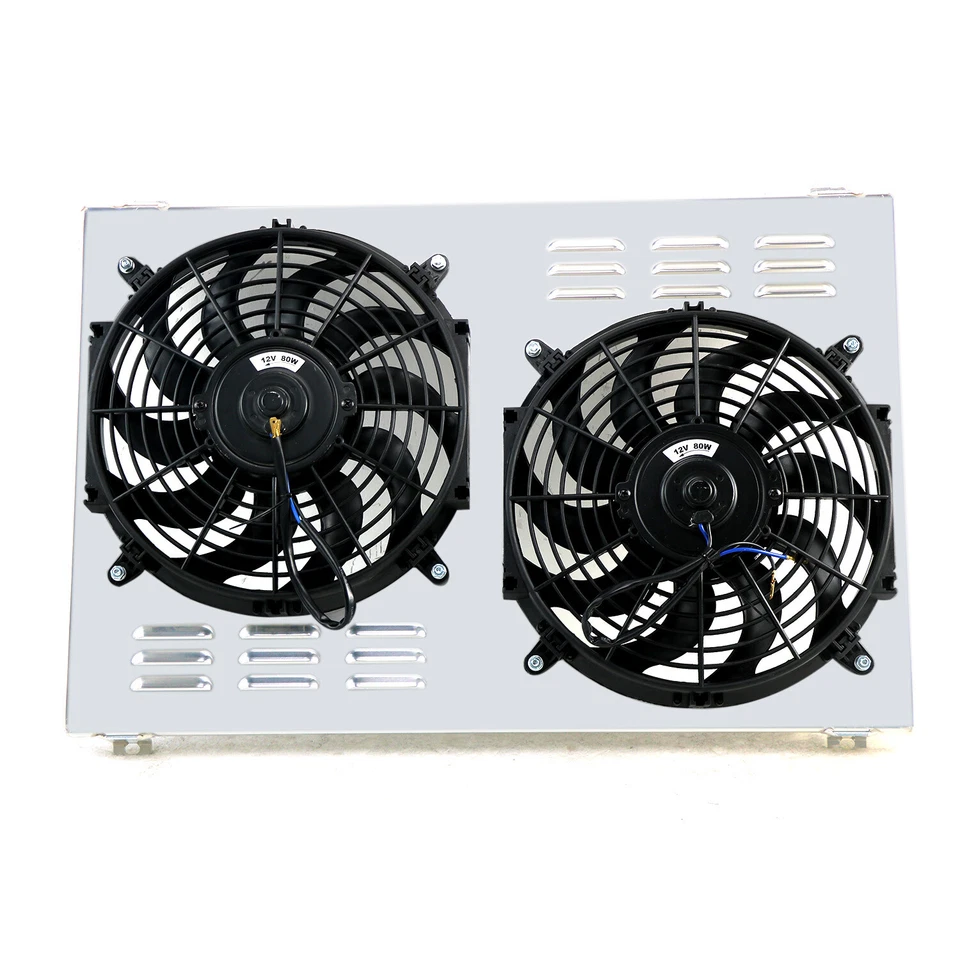 For 1970-1981,1971 Chevy Camaro Monte Carlo G-Body Aluminum Radiator Fan+Shroud - Image 2 of 4