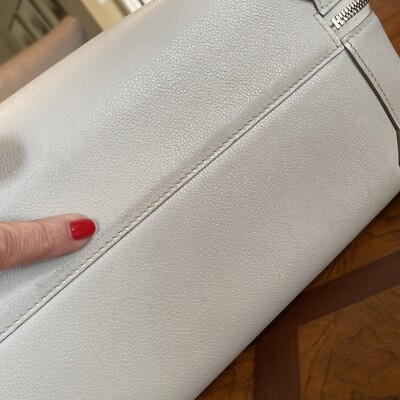 Hermes Mailbox Top Handle Bag 2014 Gris Perle Evercolor Leather