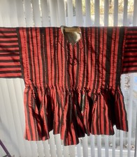 Handwoven Batakari, Fugu. Red/Black Striped. Funerals  Cultural Ceremonies