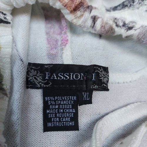 Passion Women's Full-Zip Hooded Drawstring Graphic Jacket XL Lightweight - Picture 3 of 9