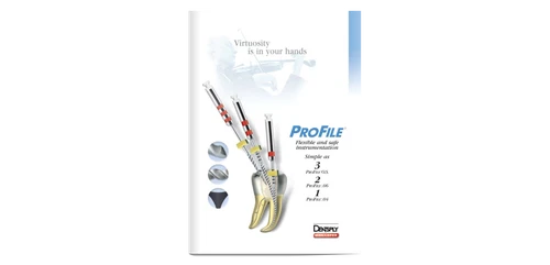 Dentsply Maillefer Dental Profile ISO 25mm .04 Taper rotary files 6/pk all sizes