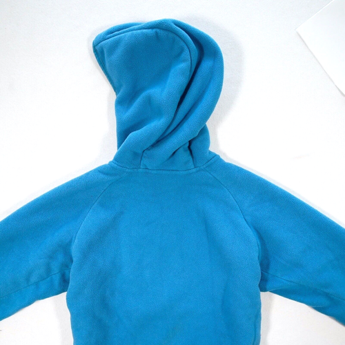 The North Face Kids Hoodie Fleece Jacket Sherpa Faux Fur Lined Blue Medium 10-12 - Picture 13 of 21