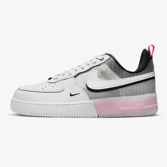 Nike Force 1 React Shoes &#039;White/Black/Pink Spell&#039; (DV0808-100) Expeditedship | eBay