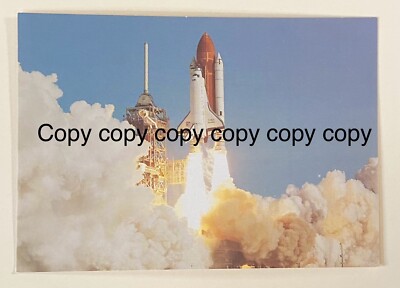 NASA Space Shuttle COLUMBIA Postcard Launch Scene Unposted Vintage | eBay