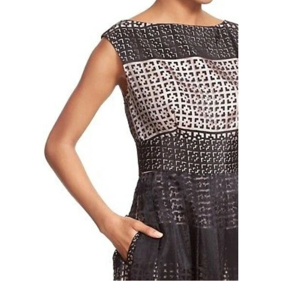 Kate Spade L99614 Abito da donna nero rosa taglia 14