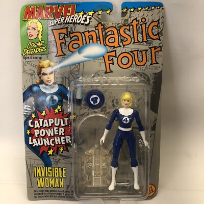 FANTASTIC FOUR ''INVISIBLE WOMAN'' Catapult Launcher MARVEL 1994 MIP Figurine