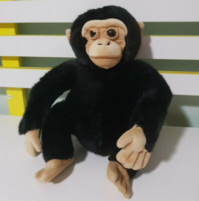 DISNEY WORLDWIDE CONSERVATION MONKEY CHIMPANZEE STUFFED ANIMAL 22CM!