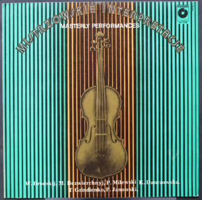 Vadim Brodski - Mistrzowskie Interpretacje = Masterly Performances / NM / LP, Al