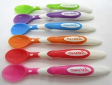 Child's Munchkin Soft Tip Multi-Colored Spoons, Set of 6.