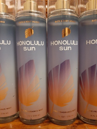 BATH AND BODY WORKS HONOLULU SUN BODY SPRAY MIST PERFUME LOT OF 5 NEW - Picture 2 of 4