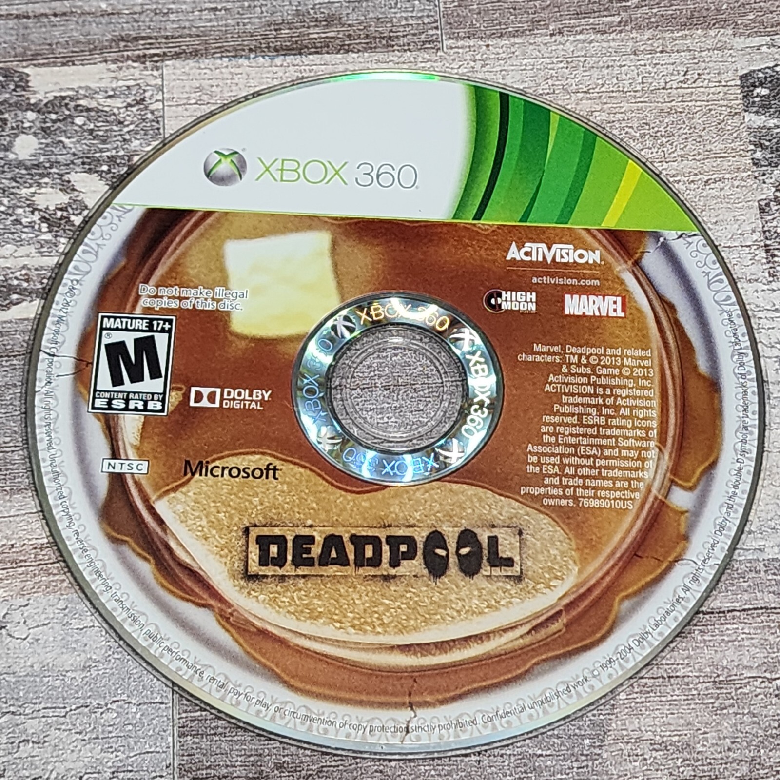 Deadpool Xbox Shell Deadpool Game Disc - Microsoft Xbox 360 , GAME ONLY | eBay