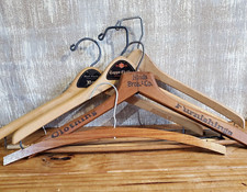 Vintage-5 wooden Assorted Suit/ Coat Hangers