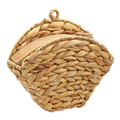 Water Hyacinth Cone Coffee Filter Holder, Woven Storage Container Farmhouse