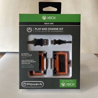 PowerA Play & Charge Kit For Xbox One - 2 Battery Packs - New In Box