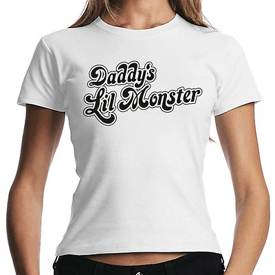 Daddy's Lil Monster Inspired Suicide Squad Harley Quinn Women's Girlie T-Shirt