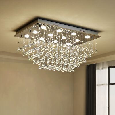 Saint Mossi 12-Lights Modern Chandelier K9 Crystal Chandelier