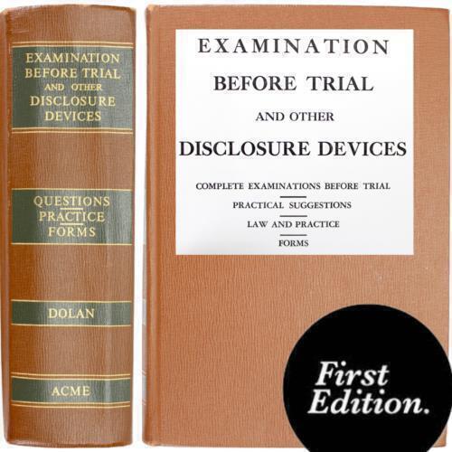 Trial Law Lawyer Pre-Trial Depositions Discovery Examination Dolan Legal Counsel