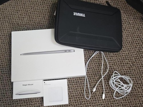 Apple MacBook Air 13-inch M1 8GB 256 GB W/ Magic Mouse and Carrying Case Bundle