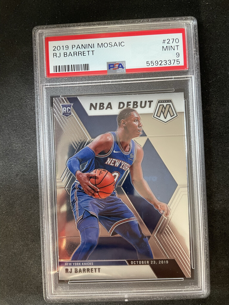 2019 Panini Mosaic RJ BARRETT PSA 9 #270 KNICKS ROOKIE RC | eBay