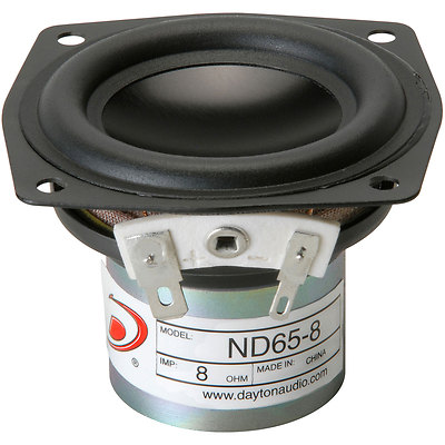 Dayton Audio ND65-8 2-1/2'' Aluminum Cone Full-Range Driver 8