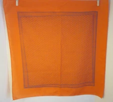 Vtg Cotton "Smiles" Bandana 21"X21" Scarf Head Neck Bandanna Blue Writing