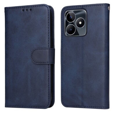 BORYA Cover per Realme 10 4G, Ultra Sottile Antiurto Morbida Silicone TPU Bumper Custodia, Colorato Gradiente Antigraffio Vetro Temperato Case, Blu Gradiente