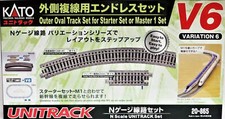 KATO 20-865 N Scale New 2024 V6 Outside Loop Track Set New Set in Box