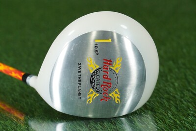 VERY RARE HARD ROCK CAFE GOLF DRIVER SAVE THE PLANET FLAMES GRAPHITE SHAFT 10.5°