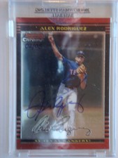 Alex Rodriguez 2004 Bowman Sterling Buy Back Autograph #02/05 Uncirculated