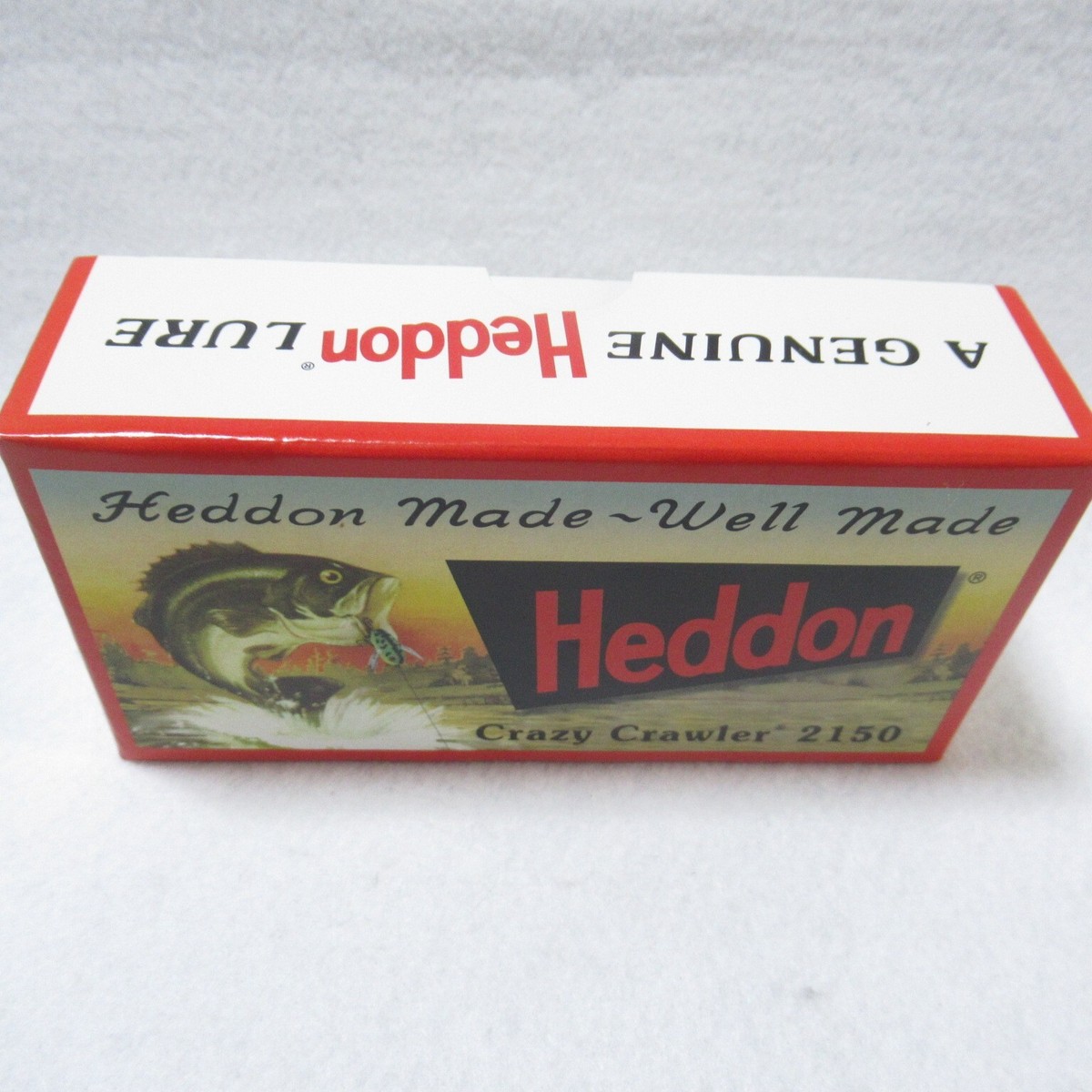 ルアー・フライ HEDDON MUSKY CRAZY CRAWLER #2150 RH HEDDON 2150 WOODEN MUSKY CRAZY CRAWLER Fishing Lure #GW (NIB