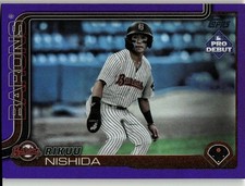 2025 Topps Pro Debut Rikuu Nishida Purple Foil /299