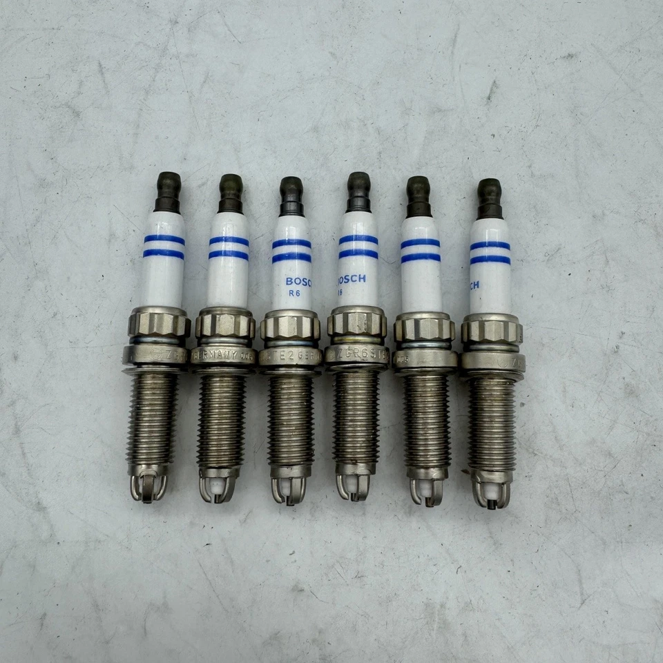 6PCS Spark Plugs ZGR6STE2 For E60 E90 E92 E93 135i 335i 535i BMW Bosch NEW - Image 3 of 4